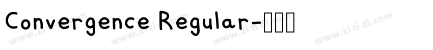 Convergence Regular字体转换